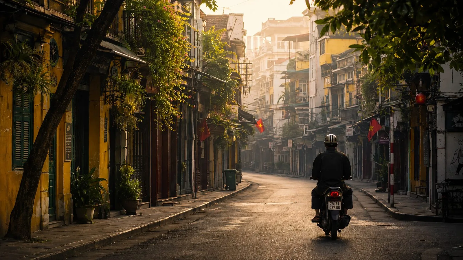 胡志明市清晨街头