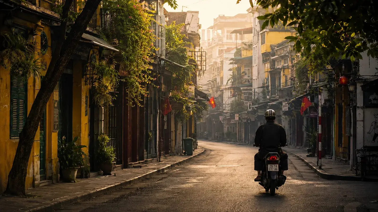胡志明市清晨街头