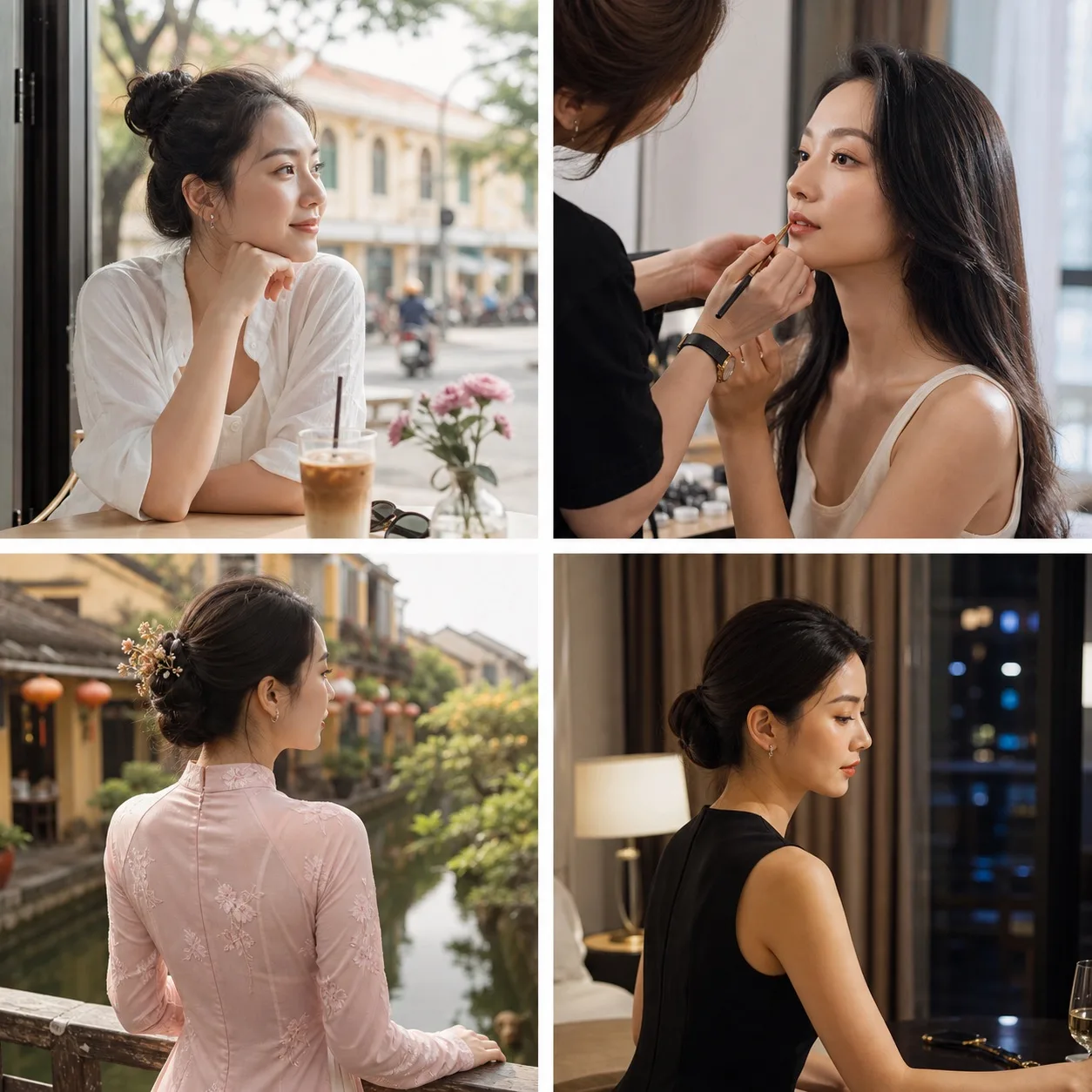 胡志明化妆服务场景：出行妆、旅拍、奥黛造型与晚宴妆